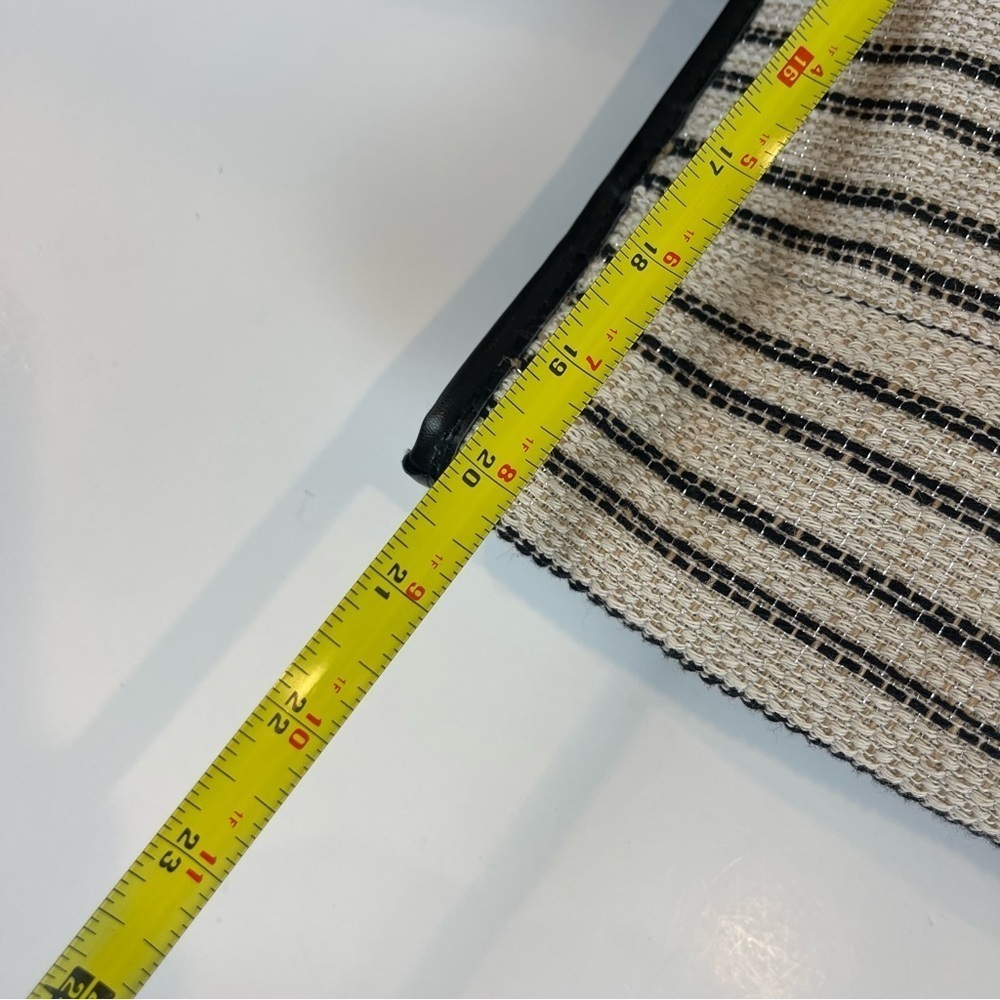 Lancôme Tote Bag Woven Striped Oversized Unstructured - Picture 11 of 16